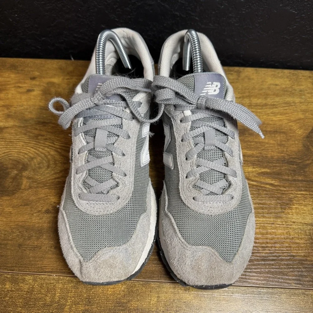 New Balance 515 WL515GRY Grey Suede Mesh Lifestyle Sneakers Womens 8.5‎